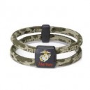Marines Logo Forest shade Dual-Loop Bracelet