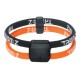 Orange / Black Dual-Loop Bracelet
