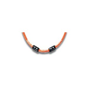 Fabric Orange Necklace